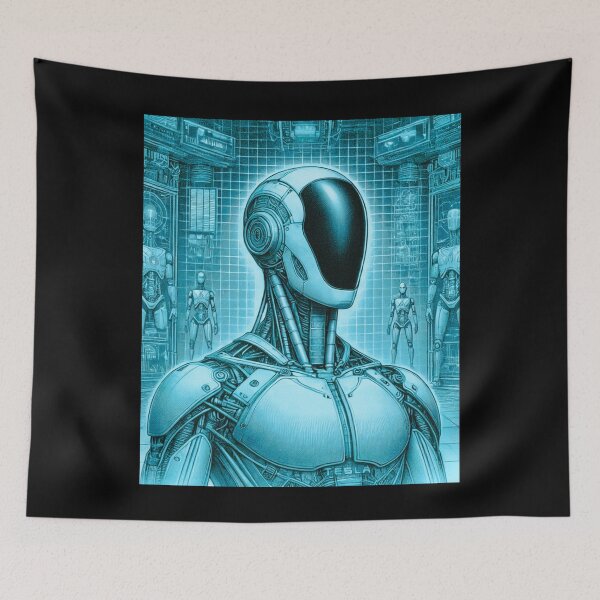 Item preview, humanoid robot art designed and sold by TEEJAMBOREE.