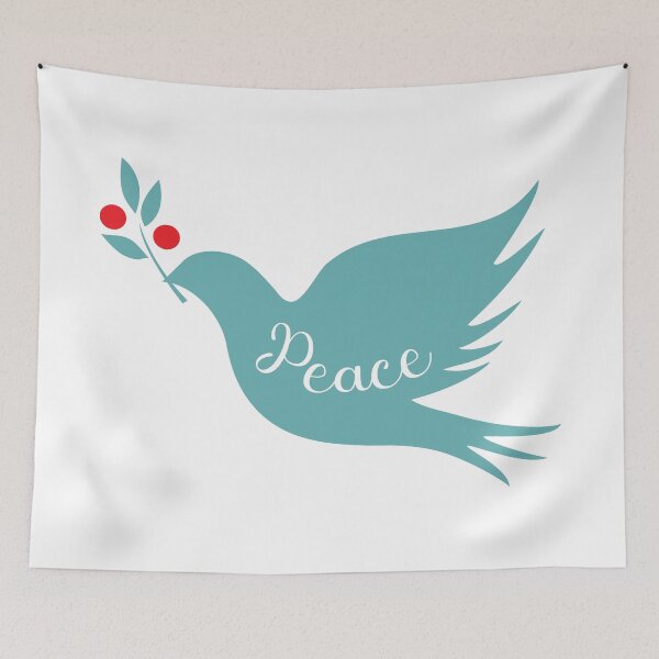 Item preview, Dove with a Holly Branch designed and sold by MagnoliaLake.