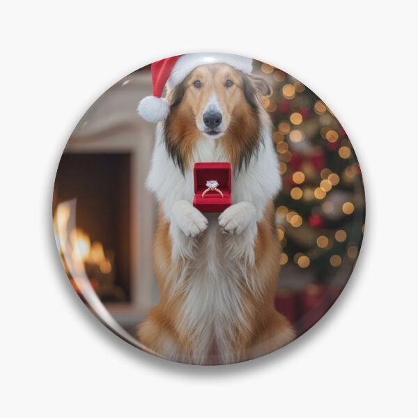 Item preview, Christmas marriage proposal with a collie designed and sold by denato123.