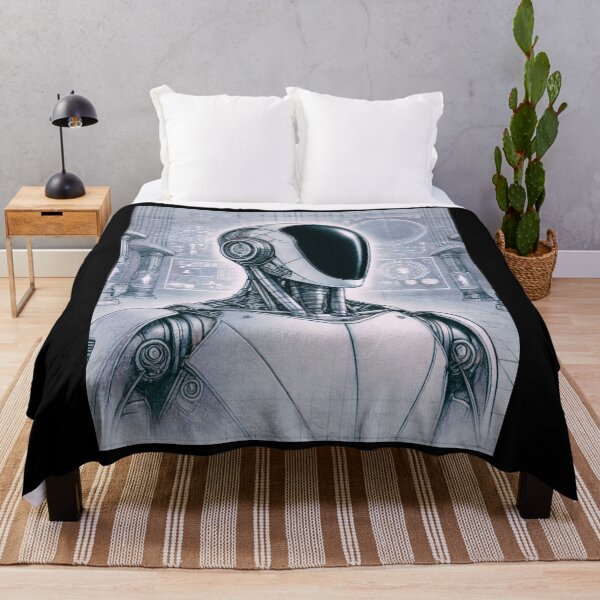 Item preview, arte de robot humanoide designed and sold by TEEJAMBOREE.