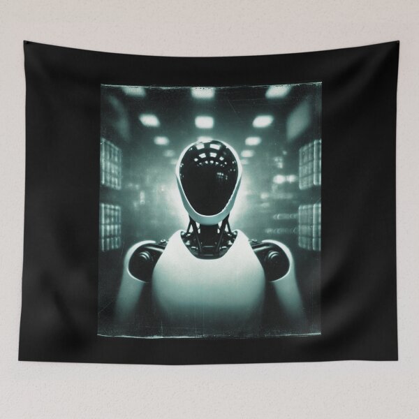 Item preview, humanoid robot art designed and sold by TEEJAMBOREE.
