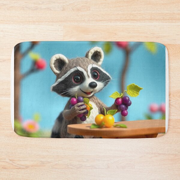 Item preview, Felted Friends Richie Racoon designed and sold by CuddleFish Creations.