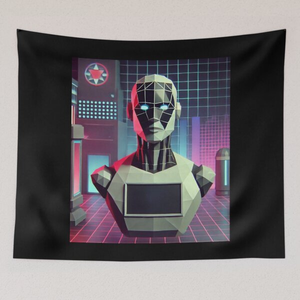Item preview, humanoid robot art designed and sold by TEEJAMBOREE.