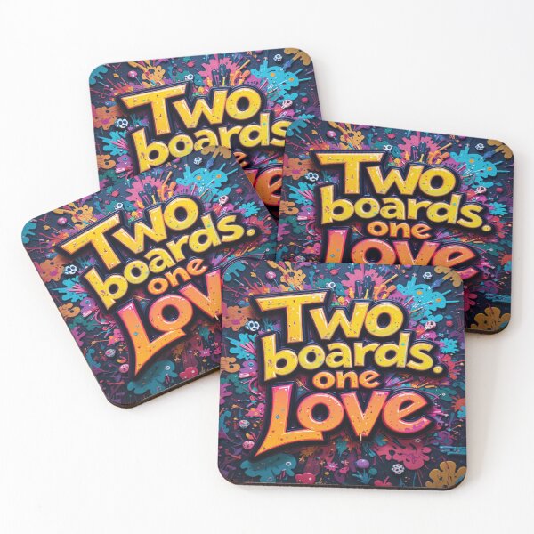 Item preview, Two Boards, One Love - Winter sports in graffiti style designed and sold by Hot4Shirt.