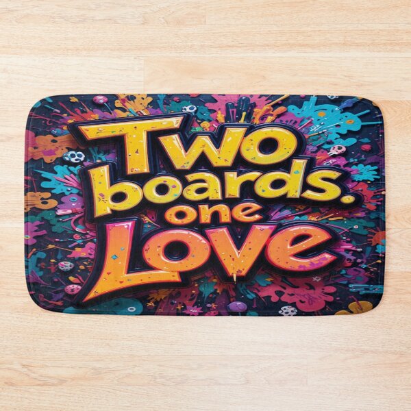 Item preview, Two Boards, One Love - Winter sports in graffiti style designed and sold by Hot4Shirt.