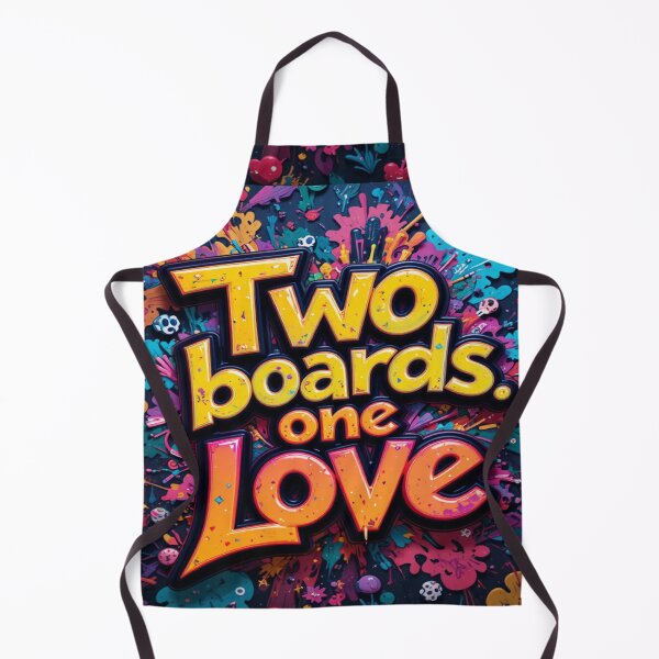 Item preview, Two Boards, One Love - Winter sports in graffiti style designed and sold by Hot4Shirt.