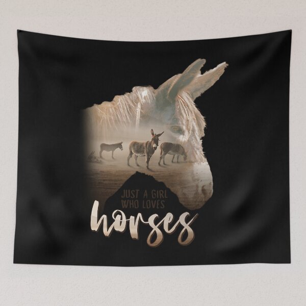 Item preview, Donkey Just A Girl That Loves Horses Parody designed and sold by IsaGomes12.