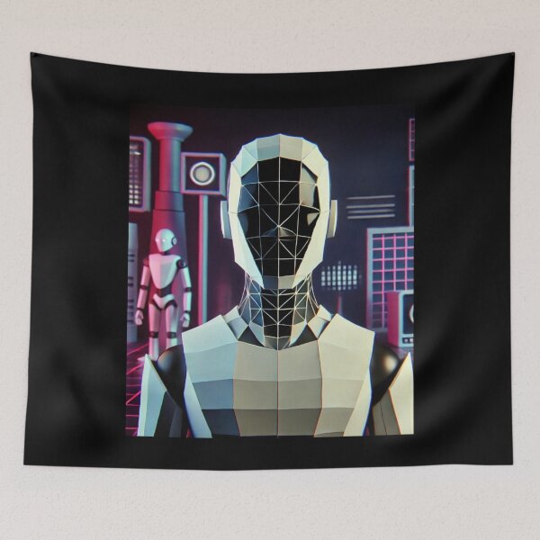 Item preview, humanoid robot art designed and sold by TEEJAMBOREE.
