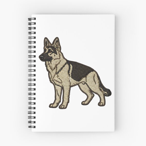Item preview, German Shepherd Embroidery style art designed and sold by Willow Art Boutique.