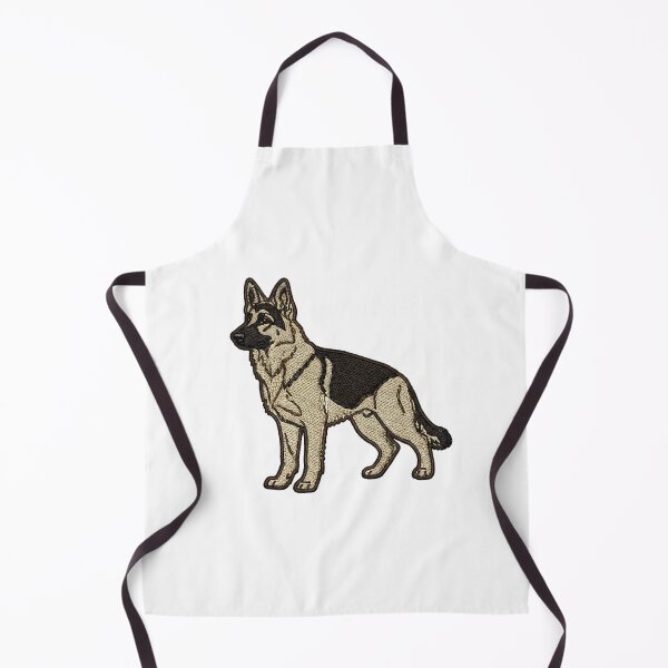 Item preview, German Shepherd Embroidery style art designed and sold by Willow Art Boutique.