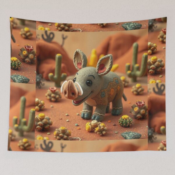 Item preview, Felted Friends Southwest Wanders- The Tapir designed and sold by CuddleFish Creations.