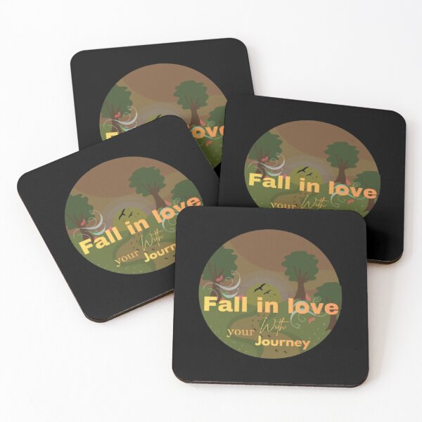 Item preview, Fall in Love With Your Journey – Aesthetic Self-Growth Quote | Life Path Inspiration | Beautiful Motivational Sticker designed and sold by CutePearlStudio.