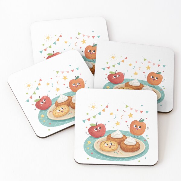 Item preview, Cute Hanukkah Latkes – Adorable Jewish Holiday Food Illustration designed and sold by A1MarketDesigne.