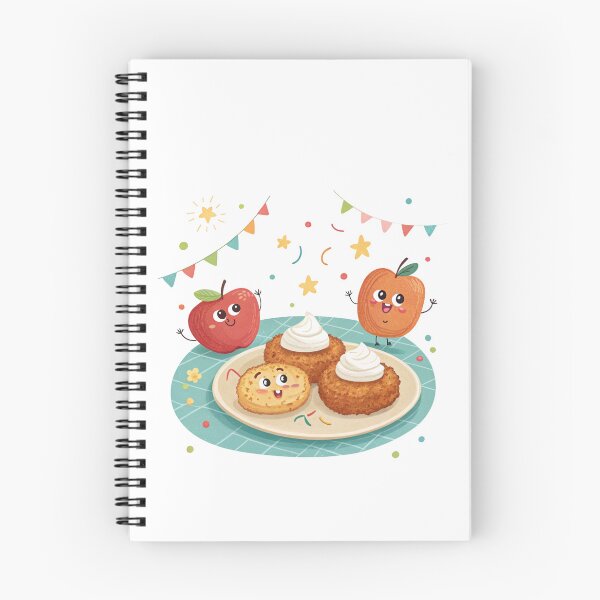 Item preview, Cute Hanukkah Latkes – Adorable Jewish Holiday Food Illustration designed and sold by A1MarketDesigne.