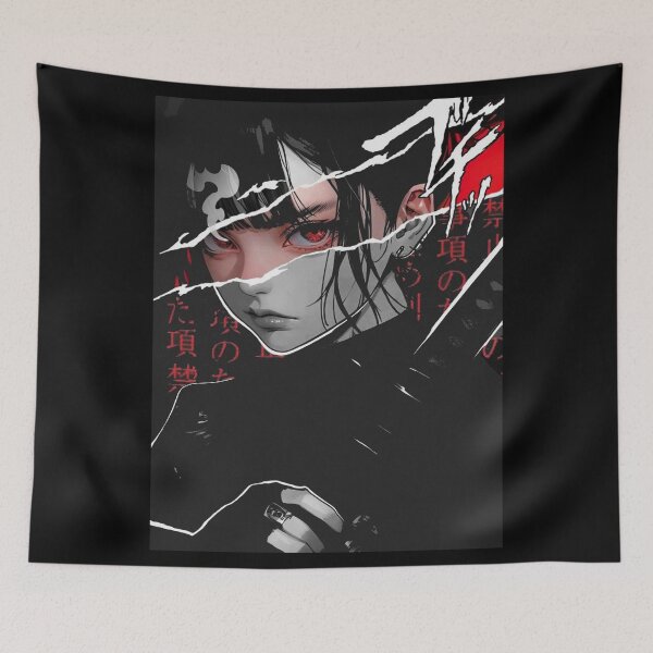 Item preview, Vaporwave Japanese Aesthetic Samurai Girl designed and sold by ShurikenStar.