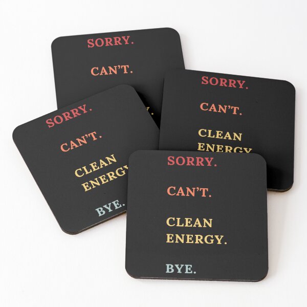 Item preview, Sorry Can't Clean Energy Bye - Retro Funny Clean Energy Enthusiast designed and sold by Wiss2Arts.