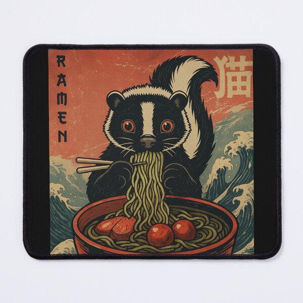 Item preview, RAMEN Skunk, Foodie Gift designed and sold by FemmeForge.
