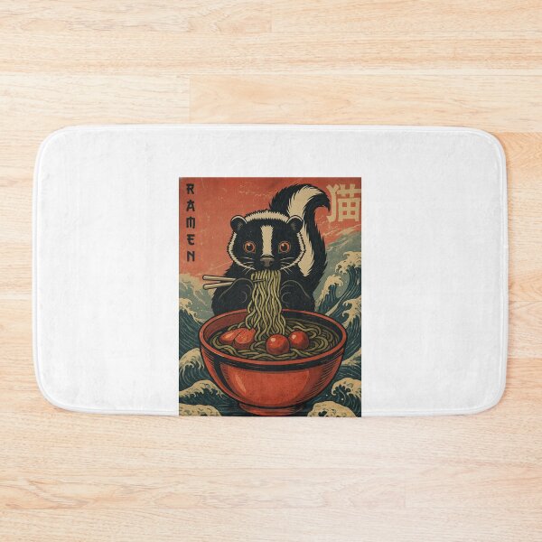 Item preview, RAMEN Skunk, Foodie Gift designed and sold by FemmeForge.