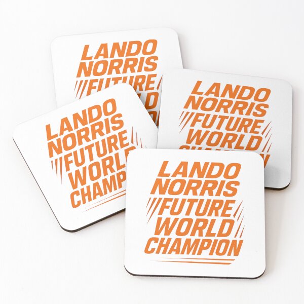 Item preview, Lando Norris Future Champion – Racing Orange Typography | F1 Fan Art designed and sold by mocci10.