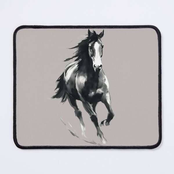 Item preview, A galloping horse in sumi-e style designed and sold by AmoebaPress.
