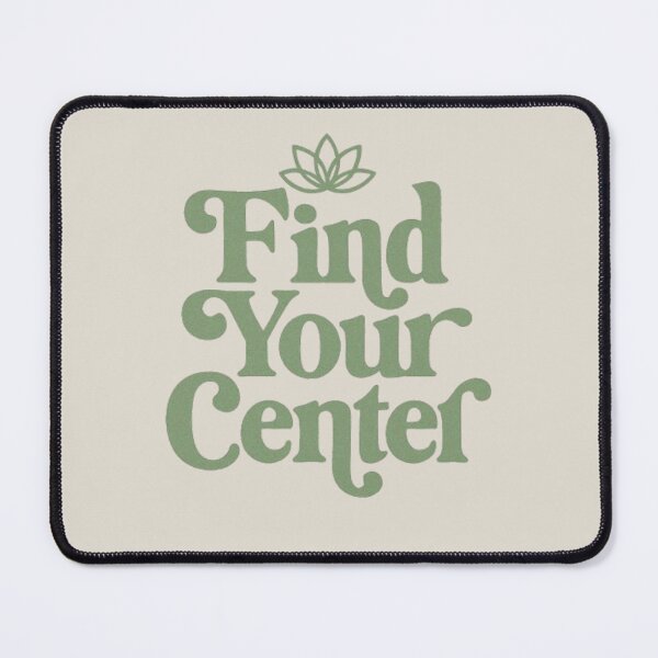 Item preview, Find Your Center Retro Lotus Typography Design designed and sold by H2Vibes.