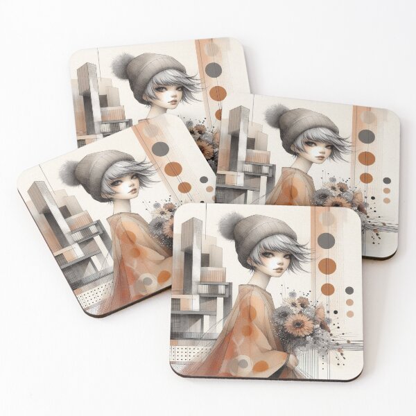 Item preview, Girl Alone Crowd City designed and sold by Beyondnote-Art.