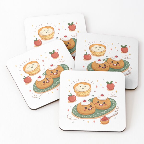 Item preview, Happy Hanukkah Latkes Cute Food Illustration designed and sold by A1MarketDesigne.