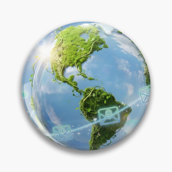 Artikelvorschau, Frutiger Aero Glass Earth Tech Nature entworfen und verkauft von AeroNomad.