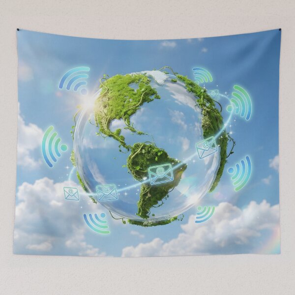 Item preview, Frutiger Aero Glass Earth Tech Nature designed and sold by AeroNomad.