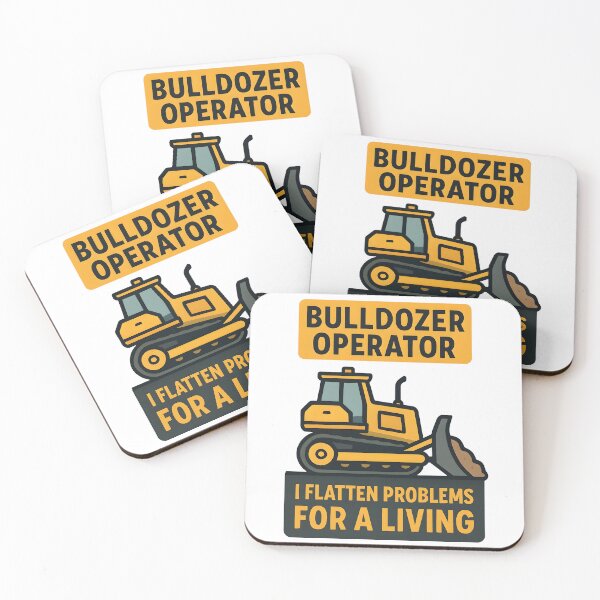 Item preview, Bulldozer Operator I Flatten Problems For A Living designed and sold by TeeTimeTreasure.