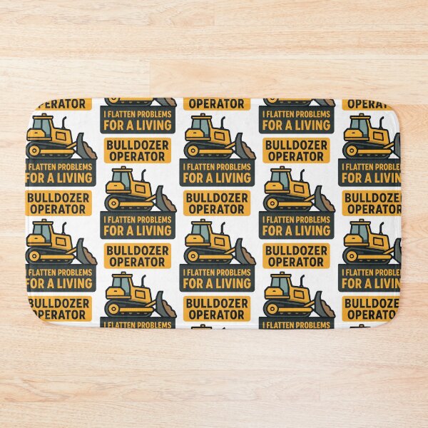Item preview, Bulldozer Operator I Flatten Problems For A Living designed and sold by TeeTimeTreasure.