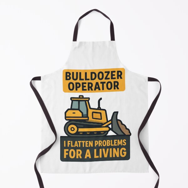 Item preview, Bulldozer Operator I Flatten Problems For A Living designed and sold by TeeTimeTreasure.