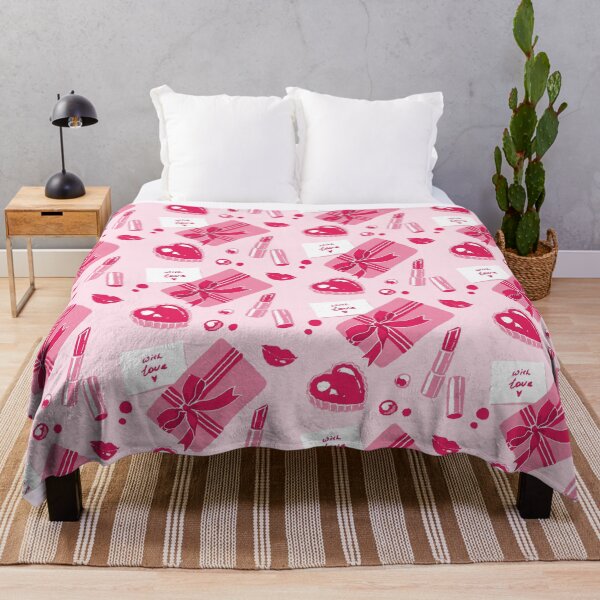 Item preview, Girly pattern with bows, heart cookies, and a kisses designed and sold by MinimalAnGo.