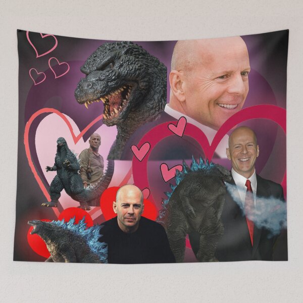 Item preview, I LOVE BRUCE WILLIS AND GODZILLA! designed and sold by 11Spark11.