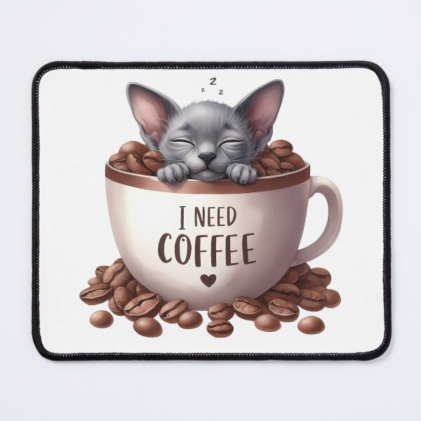Item preview, Cat & Coffee Sticker Bundle – Cute Cozy Cats for Coffee Lovers designed and sold by Lulunza.