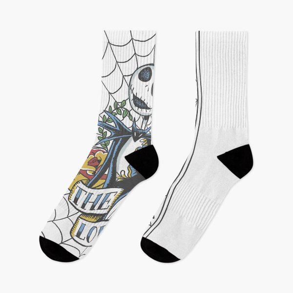 Item preview, The Nightmare Before Christmas Jack And Sally Tattoo designed and sold by WestoRyke.