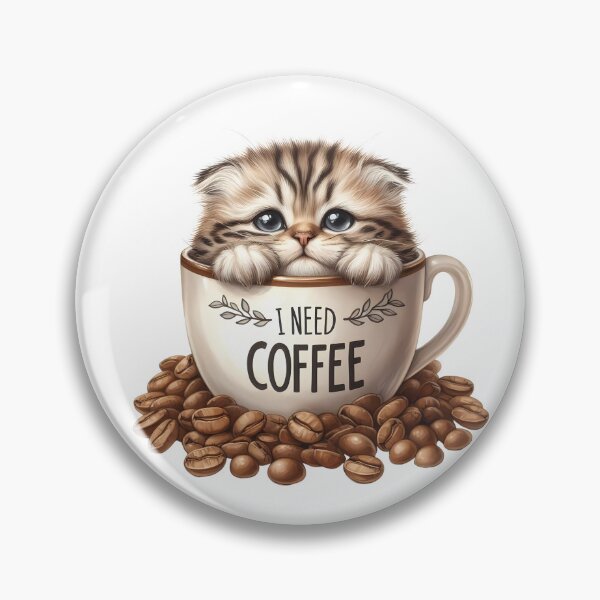 Item preview, Minimal Cute Cat Coffee Stickers – Cozy Café Style Cat Bundle designed and sold by Lulunza.