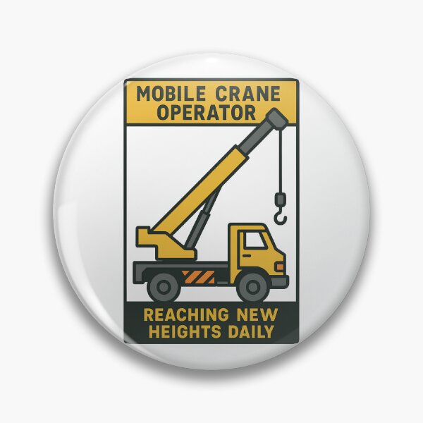 Item preview, Mobile Crane Operator Reaching New Heights Daily designed and sold by TeeTimeTreasure.