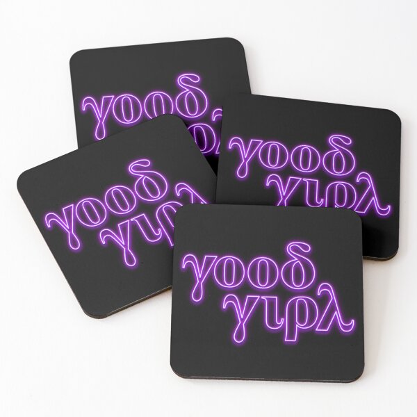 Item preview, good girl Covert - Greek Letters Purple Neon designed and sold by Laymela Underground.
