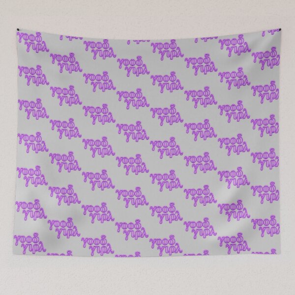 Item preview, good girl Covert - Greek Letters Purple Neon designed and sold by Laymela Underground.
