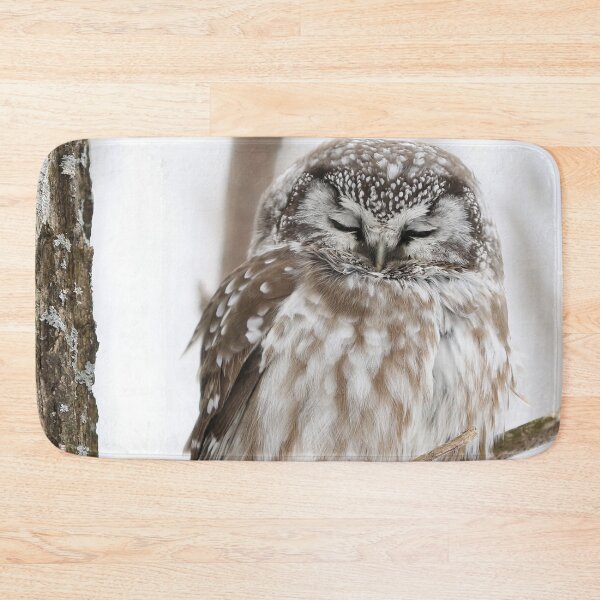 Item preview, Sleepy Boreal Owl designed and sold by locustgirl.
