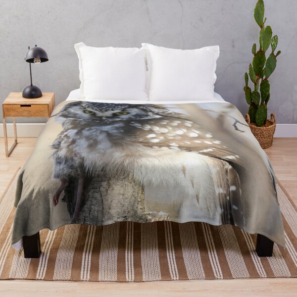 Item preview, Boreal owl with prey designed and sold by locustgirl.