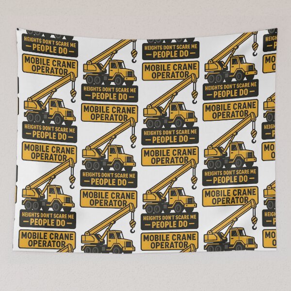Item preview, Mobile Crane Operator Heights Don’t Scare Me People Do designed and sold by TeeTimeTreasure.
