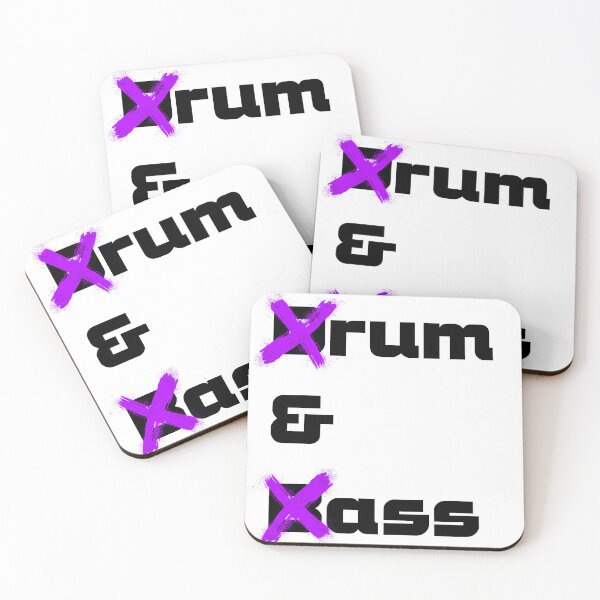 Item preview, Rum and Ass (Oops! Drum & Bass) designed and sold by StitchNRebl.