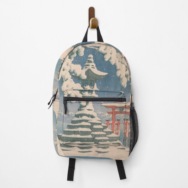 Item preview, Vintage, Puzzle, woodblock, Shrine and Snow by Hasui Kawase designed and sold by VintageJapan for Japanese woodblock, Ukiyoe, Retro art and more.