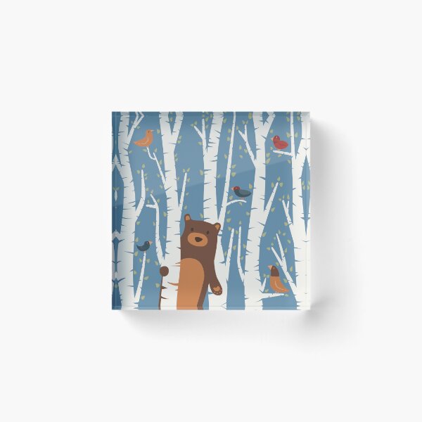 Item preview, Bear in Birches designed and sold by Claire Lordon.