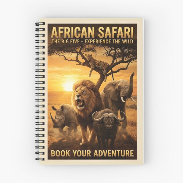 Item preview, African Safari Big Five Wild Animals designed and sold by BuxomBabe21.