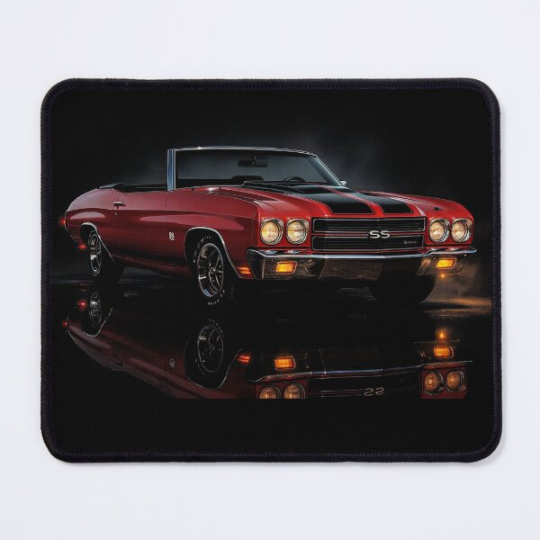 Item preview, Classic 1970 Chevelle SS Convertible Art – Red American Muscle Car Illustration designed and sold by Stinky Lincy's Apparel Company.