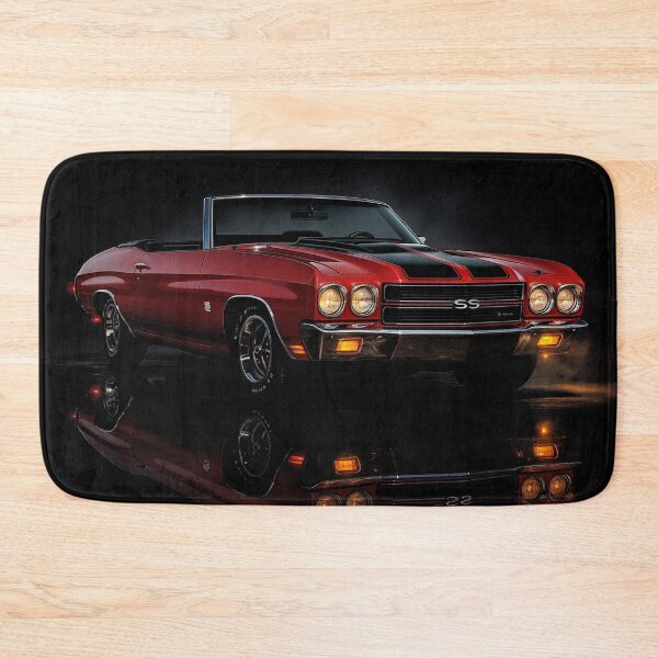 Item preview, Classic 1970 Chevelle SS Convertible Art – Red American Muscle Car Illustration designed and sold by Stinky Lincy's Apparel Company.