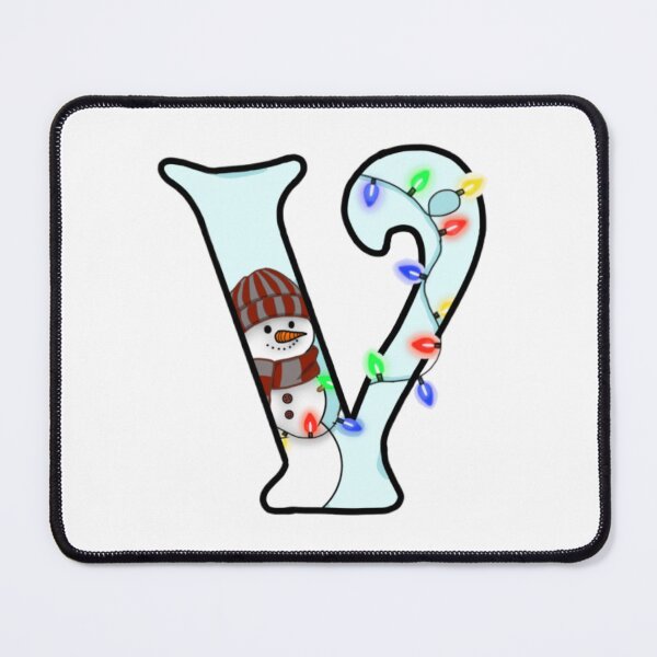 Item preview, Holiday themed letter V designed and sold by Artistkhg.